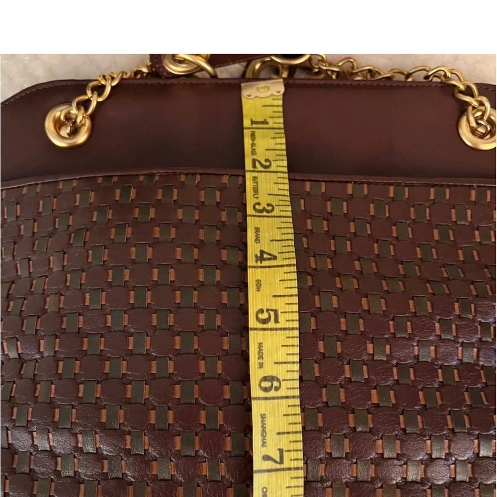 🩷 Vintage Oleg Cassini woven leather purse vintage💚🩷💚